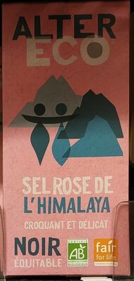 Chocolat Noir au Sel Rose de l'himalaya - Product - fr