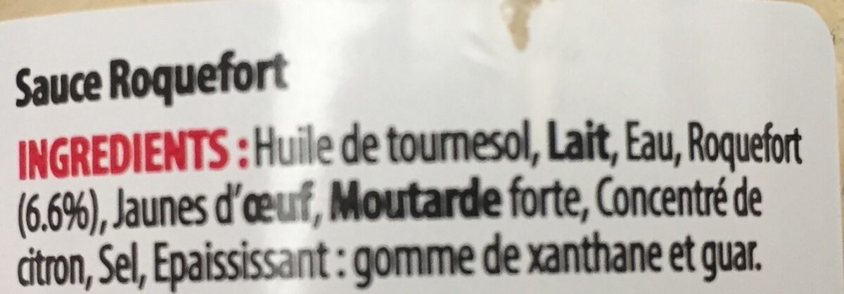 Sauce roquefort - Ingredients - fr