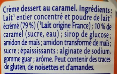 MONT BLANC Crème dessert Boîte Caramel 570g - المكونات - fr