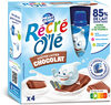 RÉCRÉ O'LÉ Goûter laitier Gourdes Chocolat 4x85g - Product