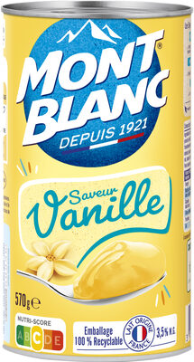 MONT BLANC Crème dessert Boîte Saveur Vanille 570g - نتاج - fr