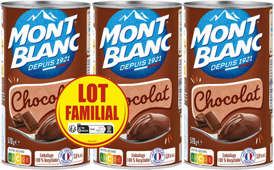 MONT BLANC Crème dessert Boîte Chocolat 3x570g Lot Familial - نتاج - fr