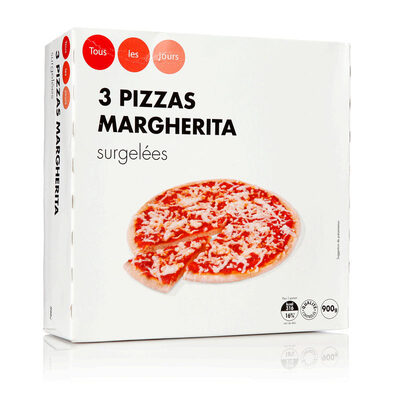 3 Pizzas Margherita - 4
