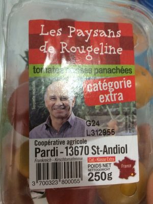 Tomates Cerises Duo Rouges Et Jaunes Barquette De 250 GR - Ingrédients