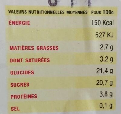 Glace Yaourt nature ferme de la gautraie - Nutrition facts