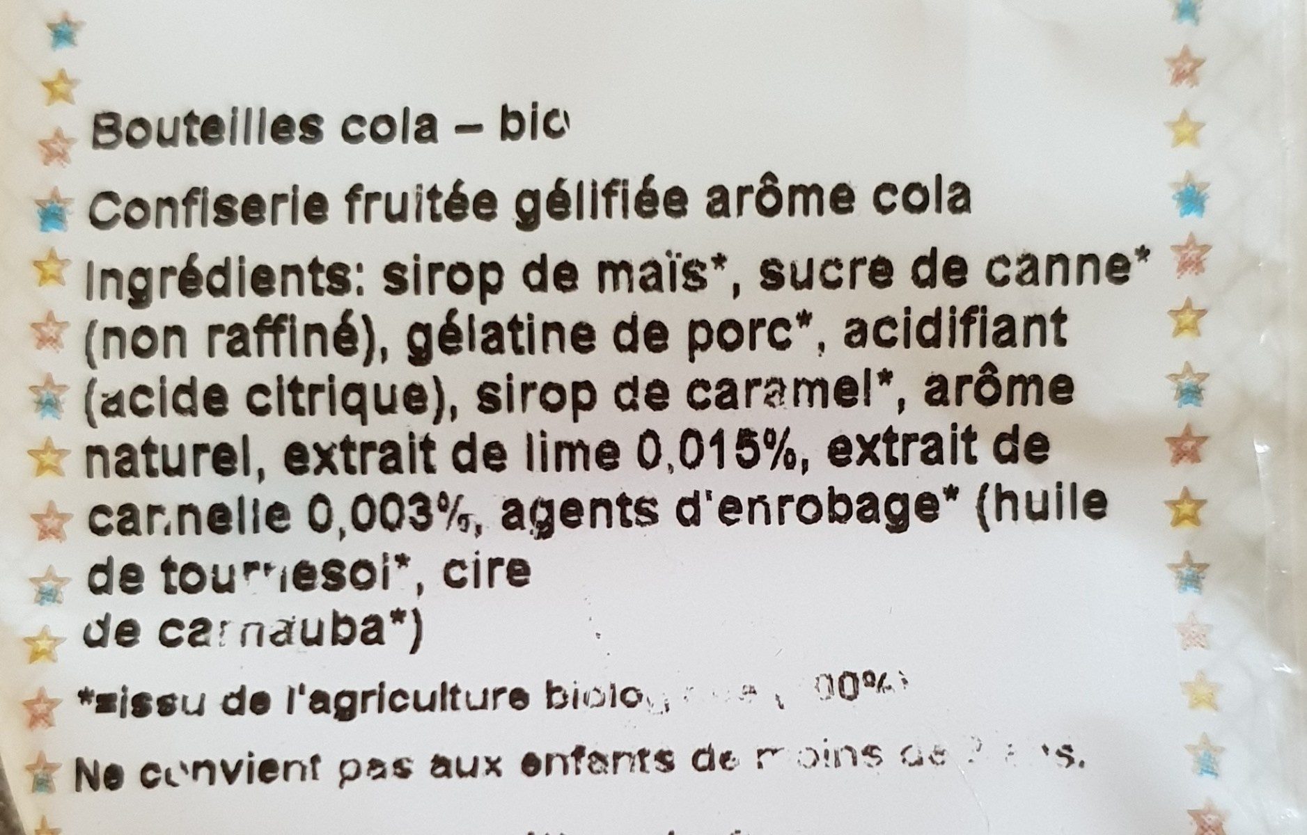 Bonbons coca - Ingredients - fr