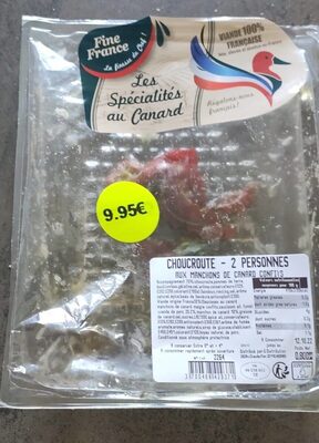 Choucroute aux manchons de canard confits - Producto - fr