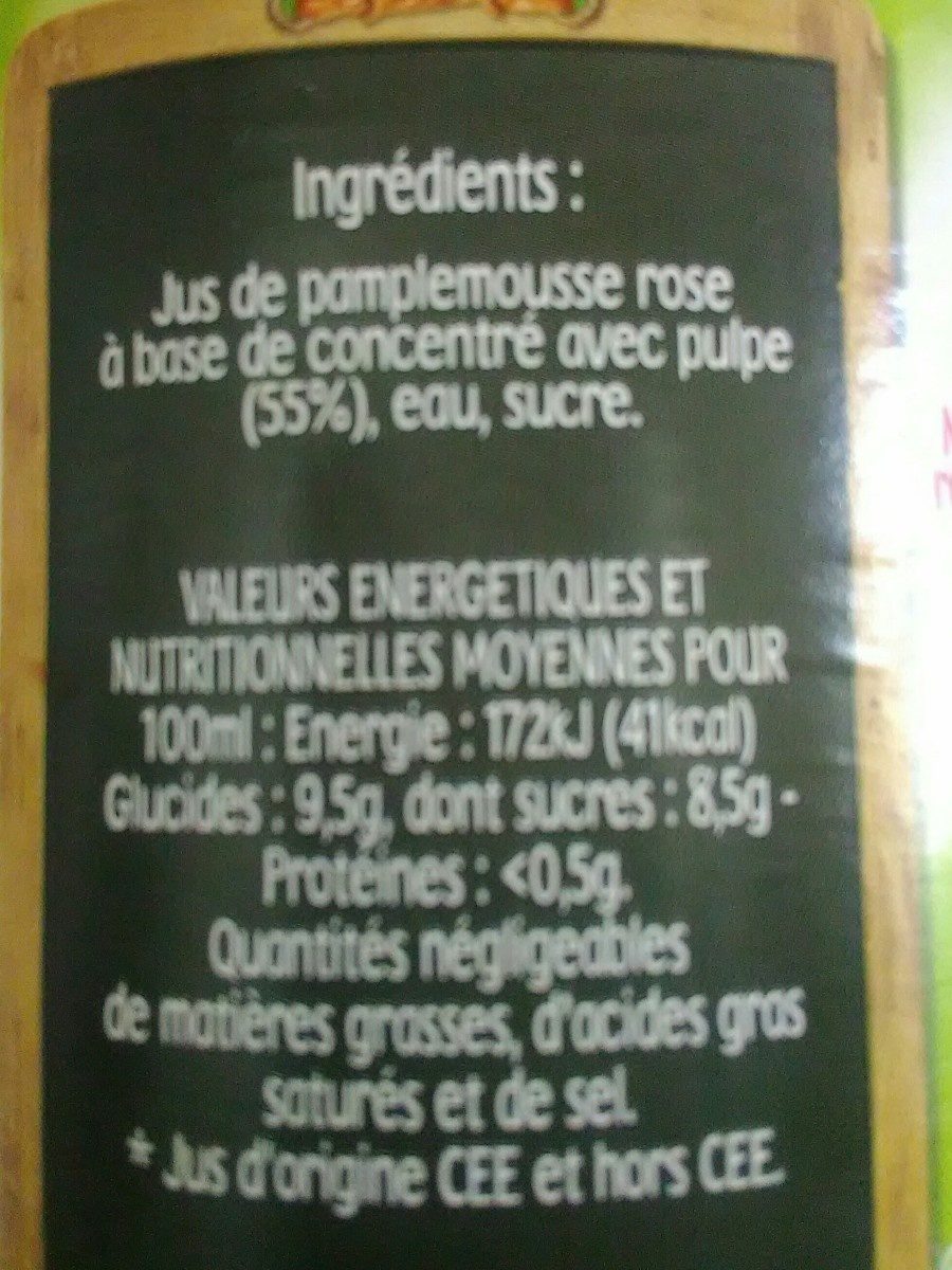 Cidou - Ingredients - fr