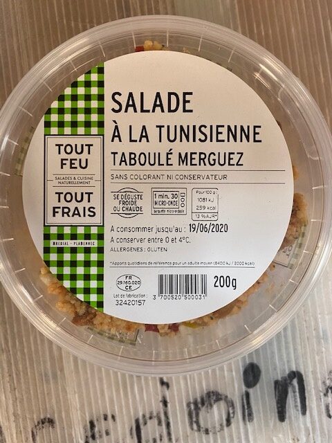 Salade tunisienne taboulé merguez - Product - fr