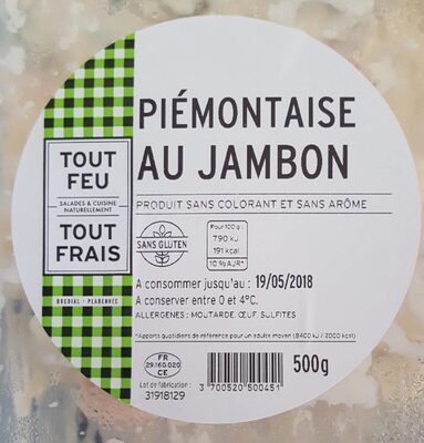 Piémontaise au jambon - Product - fr