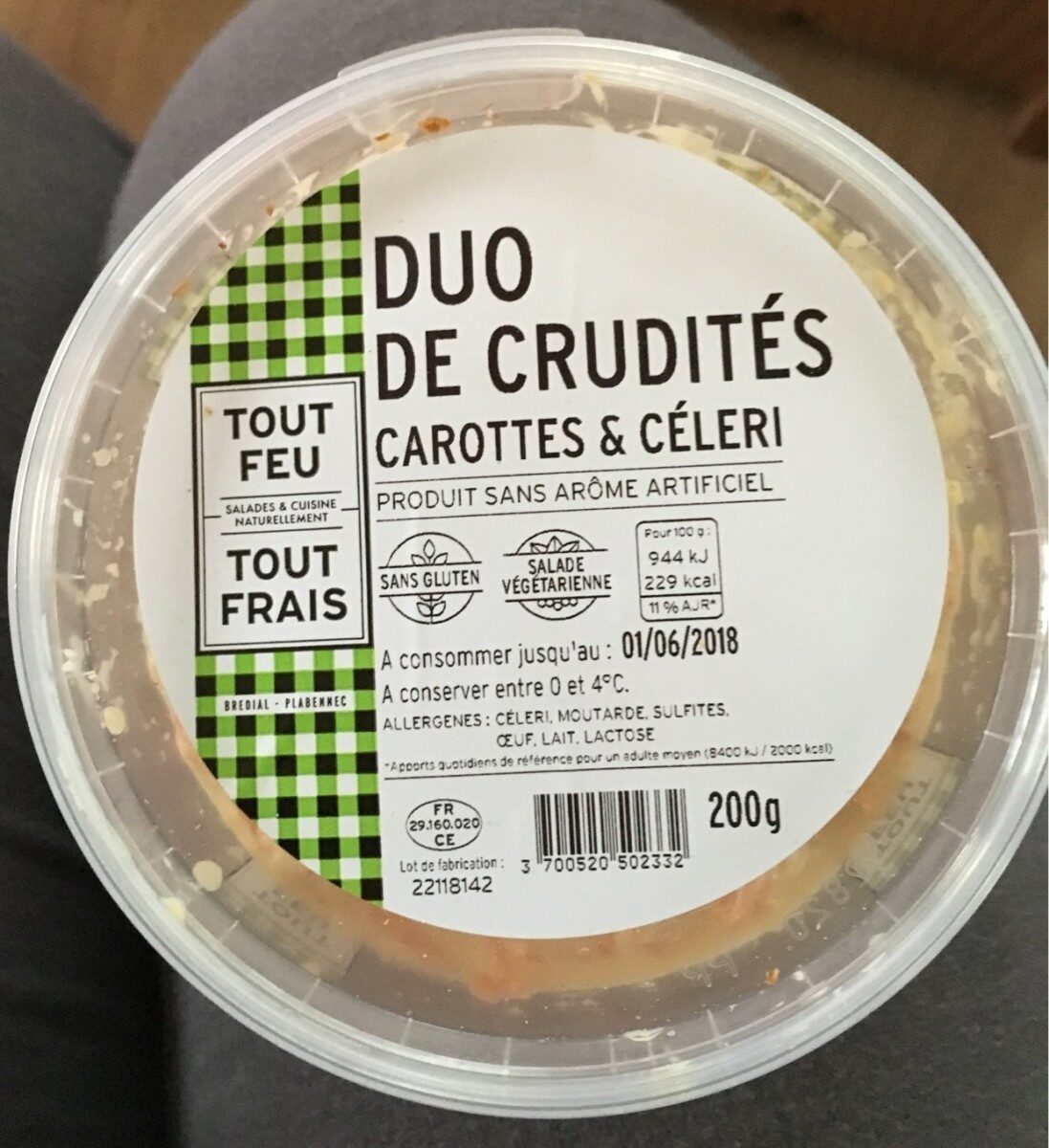 Duo de crudités carottes & céleri - Product - fr