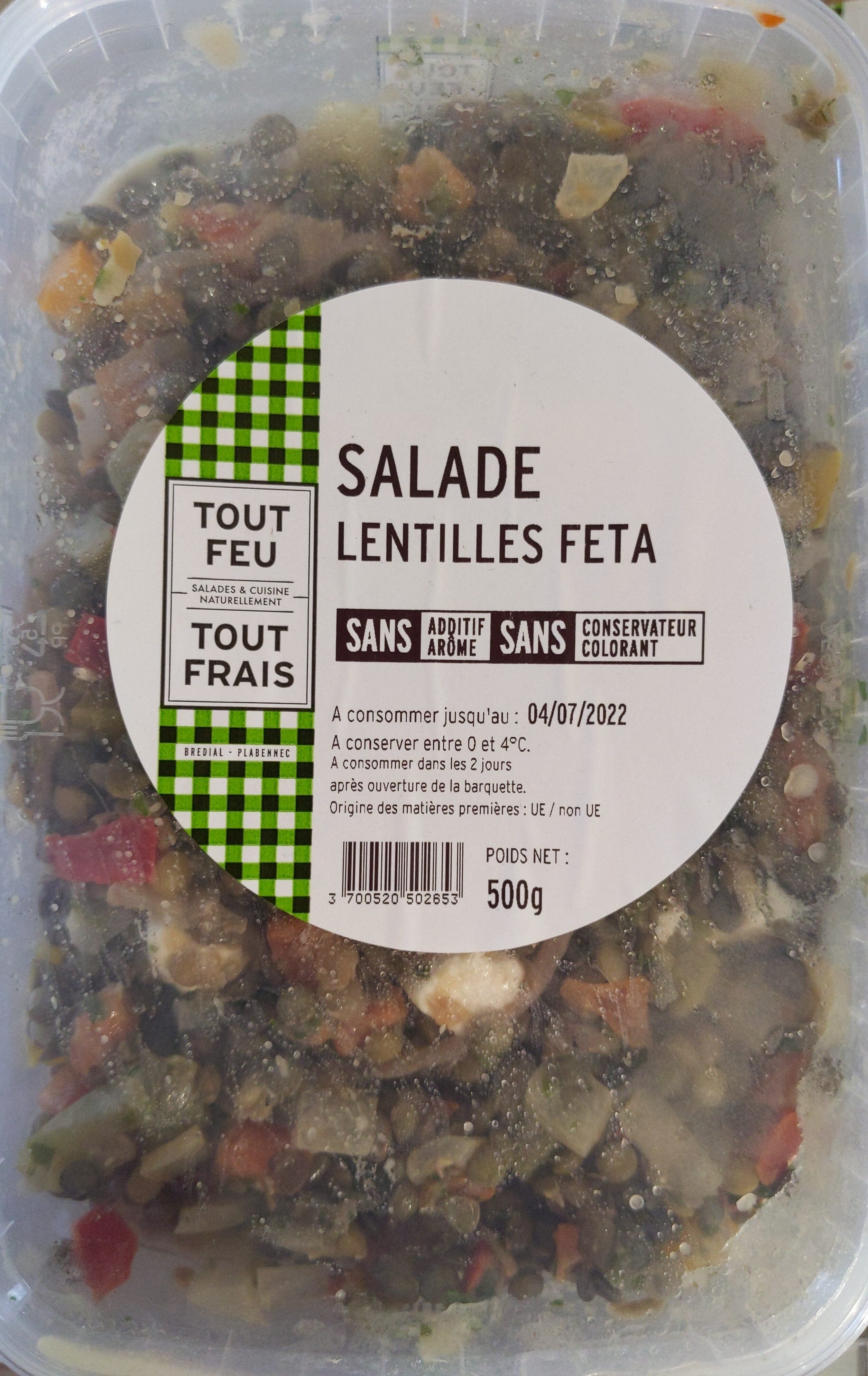Salade lentilles feta - Product - fr