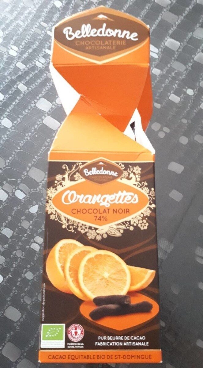 Orangettes chocolat noir 74% - Product - fr