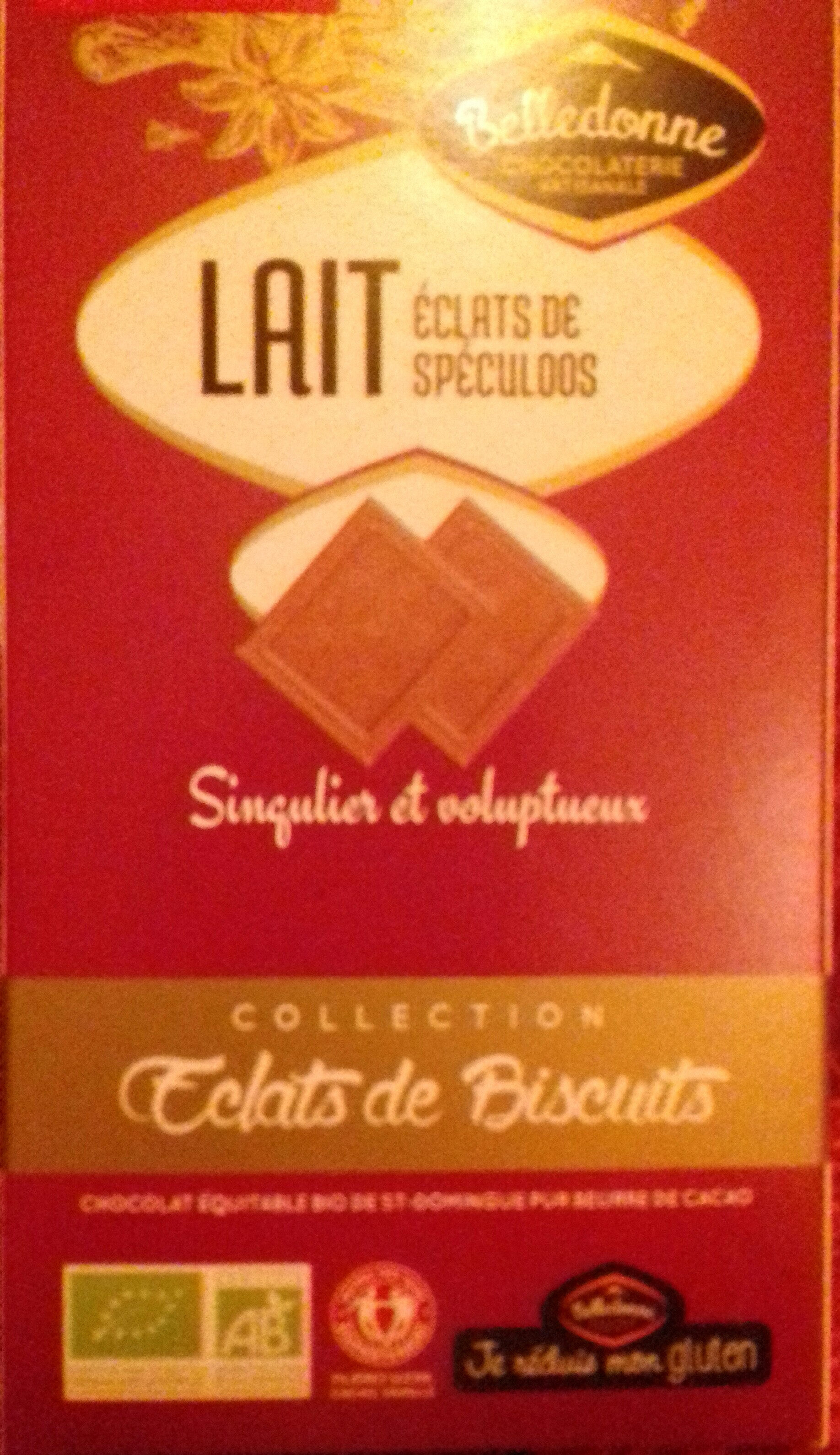 Chocolat lait éclats de biscuits spéculoos - Produkt - fr
