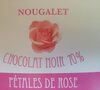 Chocolat noir 70% pétales de rose - Produit
