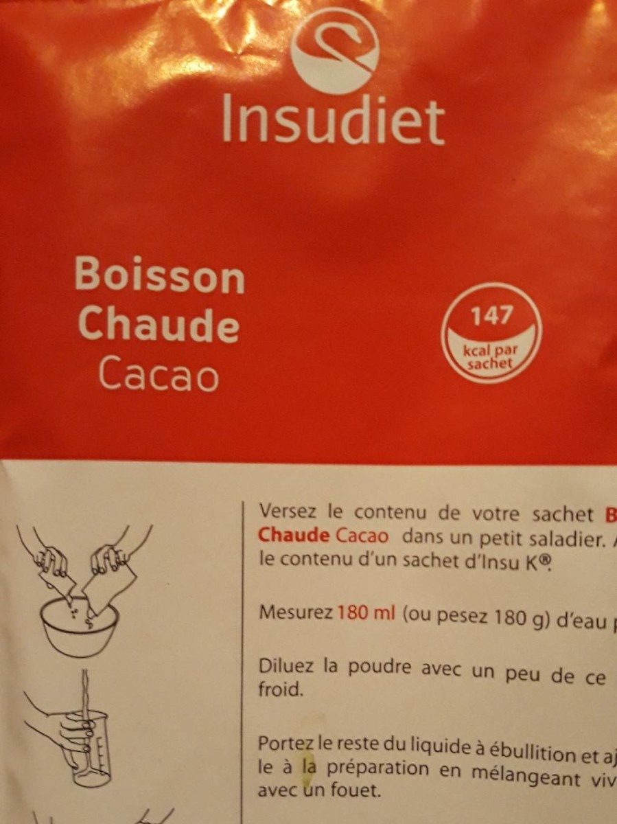 Boisson chaude cacao insudiet - Product - fr