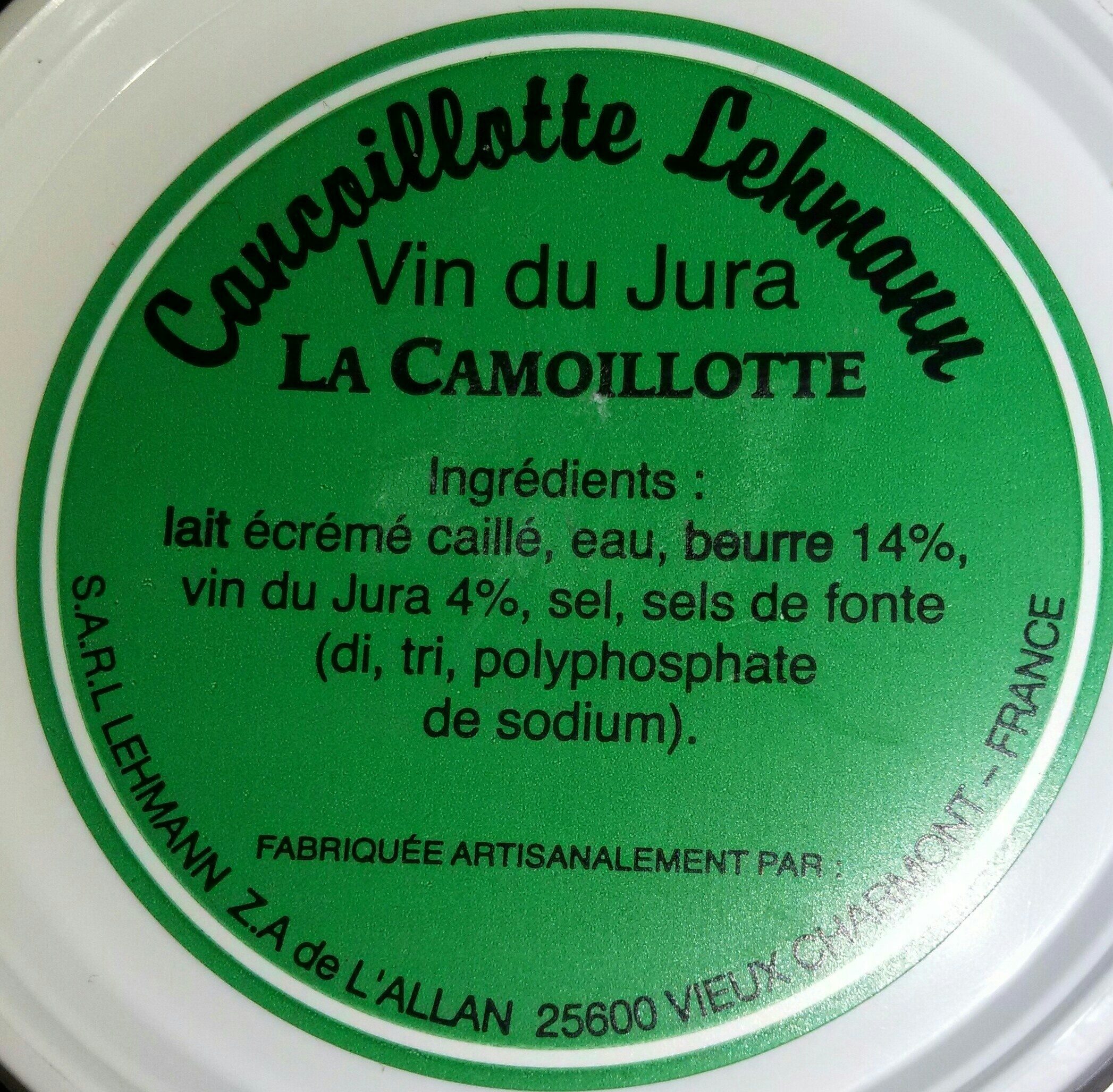 Cancoillotte la camoillotte au vin du jura - Produit