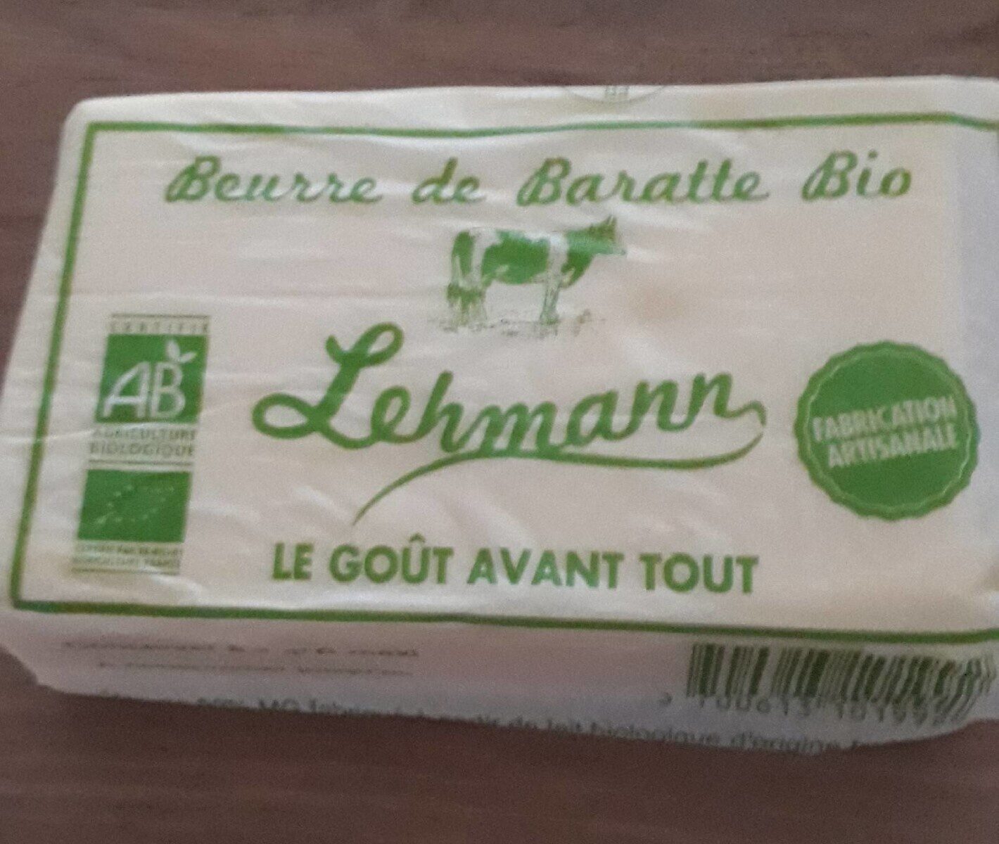 Beurre de Baratte doux - Product - fr