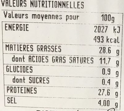 Chiffonnade de coppa presto CORTE DEL GUSTO - Nutrition facts - fr