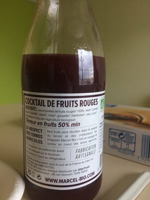 Cocktail De Fruits Rouges Bio - Ingredients