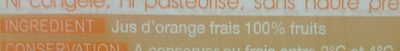 100% Jus d'Orange Frais - Ingredients - fr