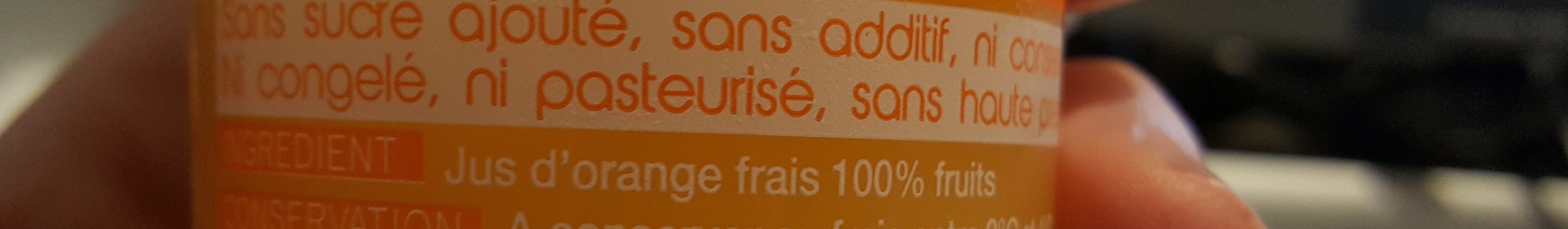 Jus d'orange frais - Ingredients - fr