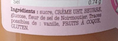 Le Caramel de NOIRMOUTIER - Ingredients - fr