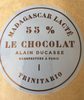 Chocolat lait 55 % Madagascar - Product