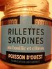Rillettes sardines au basilic et citron - Product