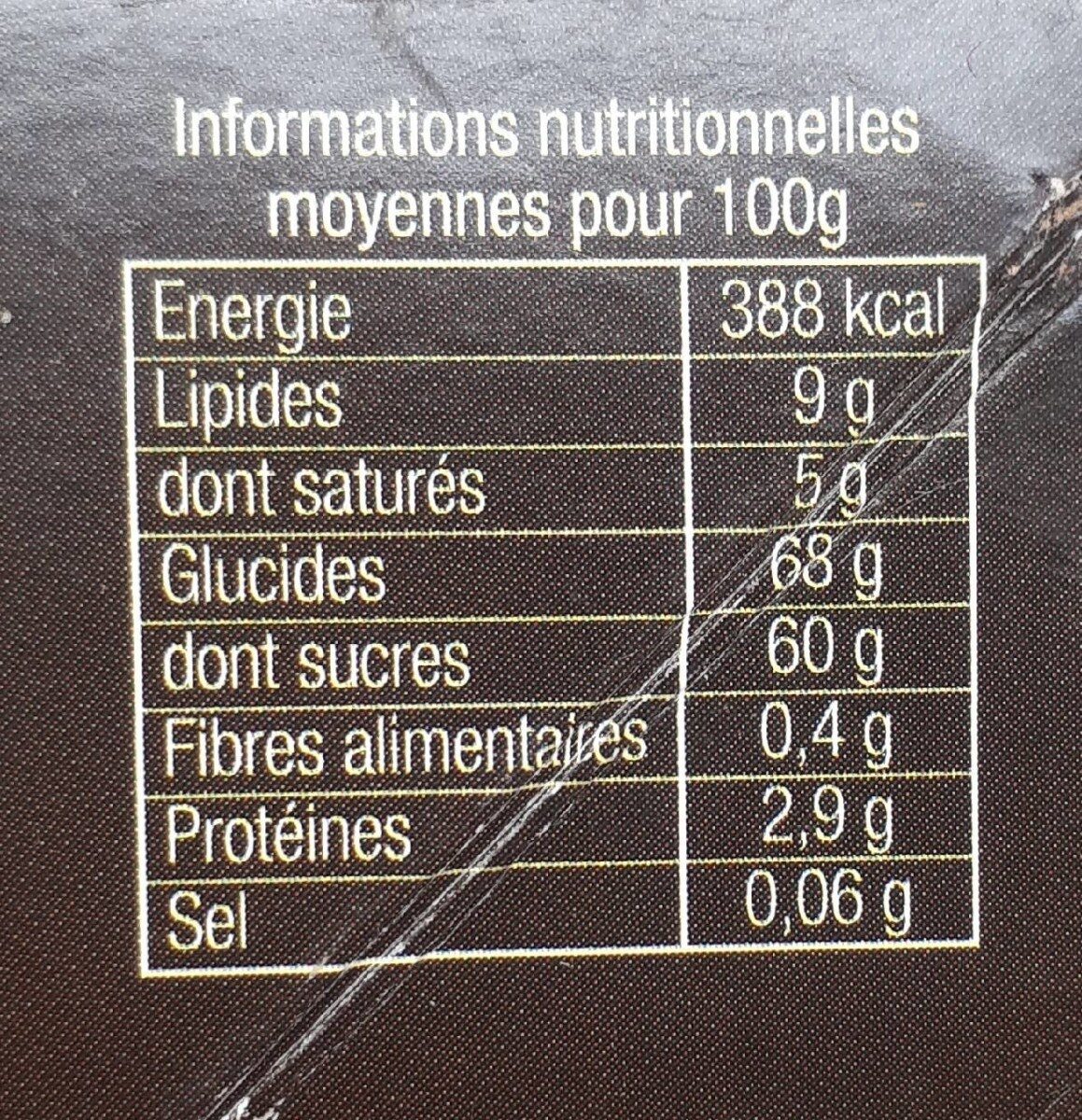 Les Guimauves au chocolat au lait - Nutrition facts - fr