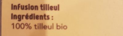 Tilleul Bio - Ingrédients