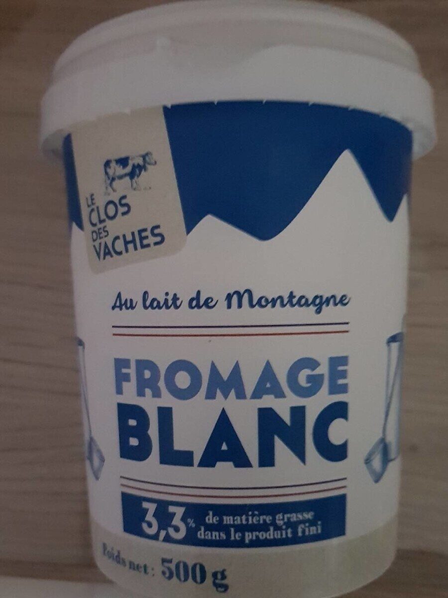 Fromage blanc au lait de Montagne - Produit