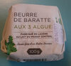 Beurre de Baratte aux 3 Algues - Produit