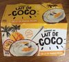 Dessert au lait de coco sur lit de mangue-passion - Producto