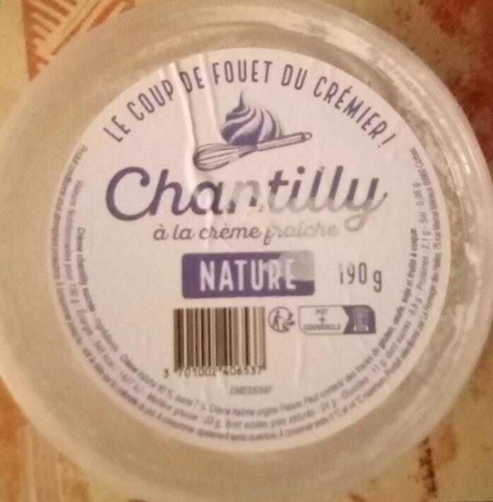 Chantilly à la crème nature - Product