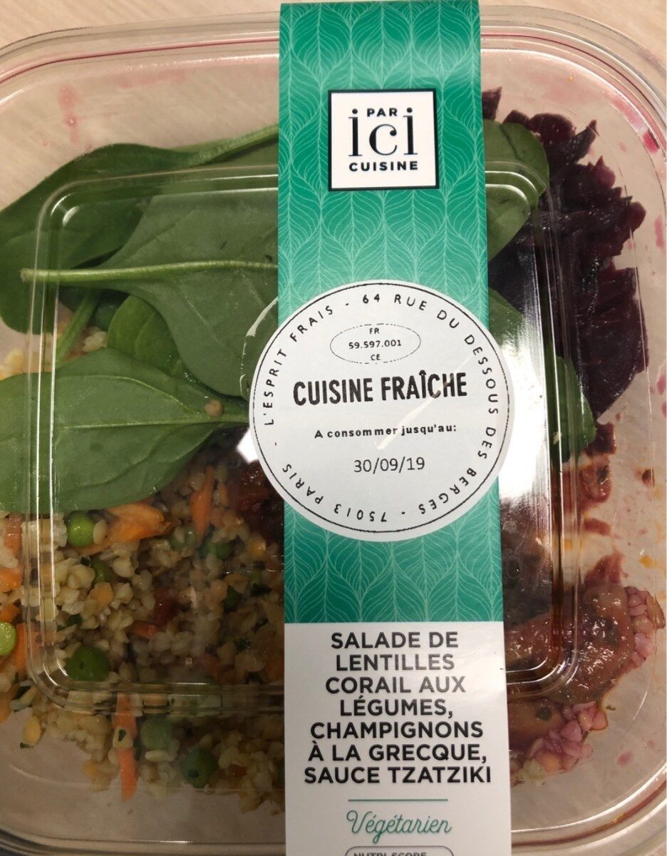 Salade de lentilles corail aux legumes - Product - fr