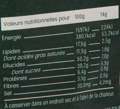 Boulettes d'énergie Coco Matcha BIO - Nutrition facts - fr