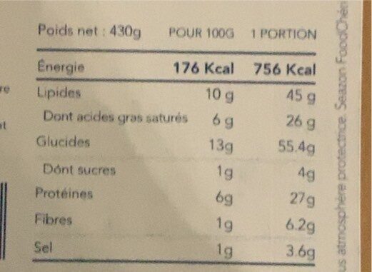 Linguine IGP broccoli e limone - Nutrition facts - fr