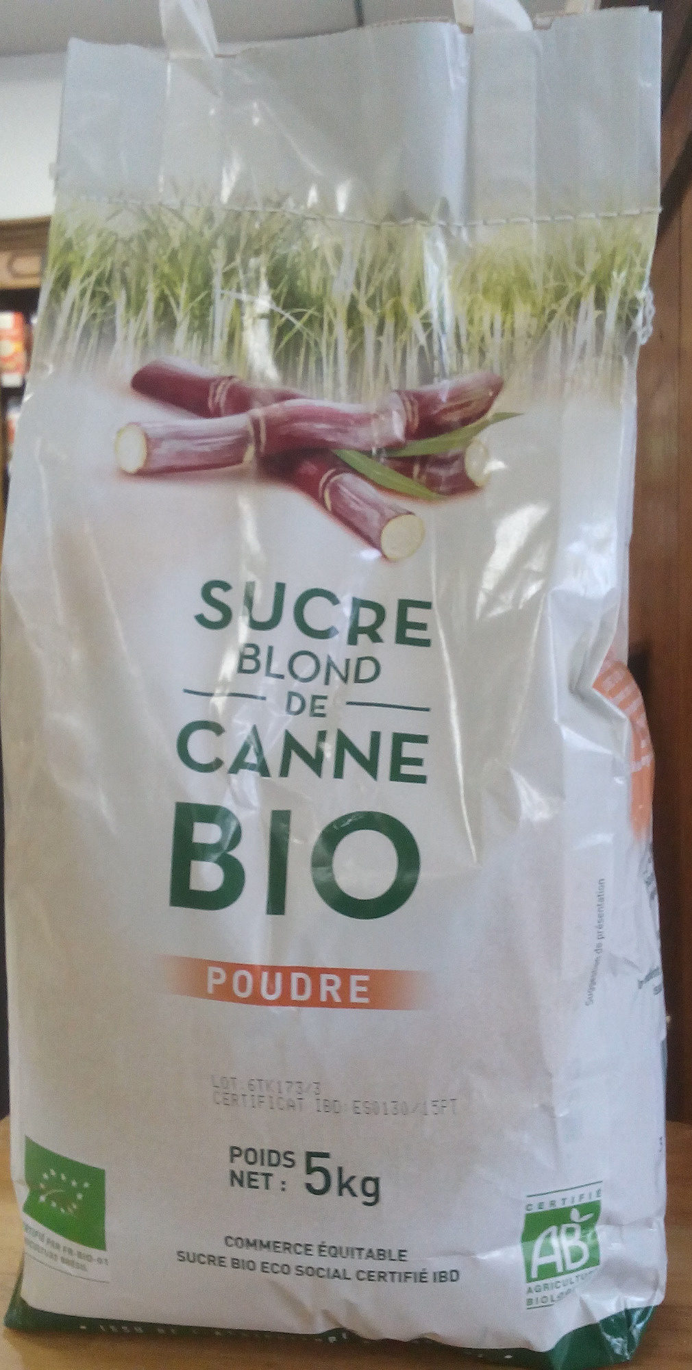 Sucre Blond de Canne Bio - Produit