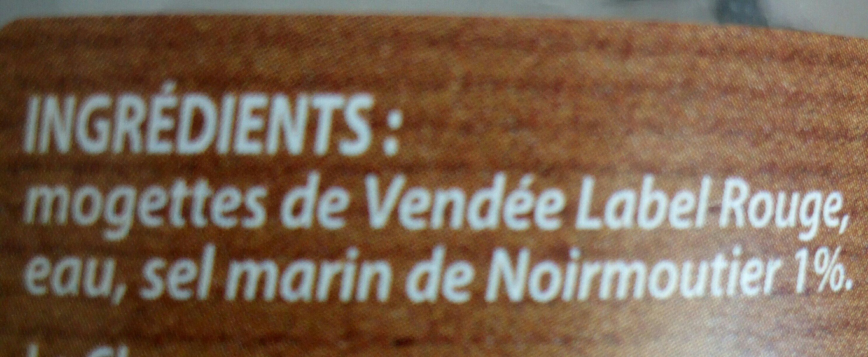 Mogette de Vendée cuite au naturel au sel marin de Noirmoutier - Ingrédients