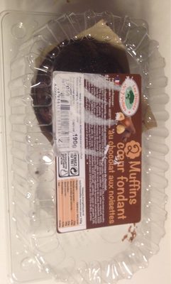 2 Muffins coeur fondant au chocolat - Product - fr