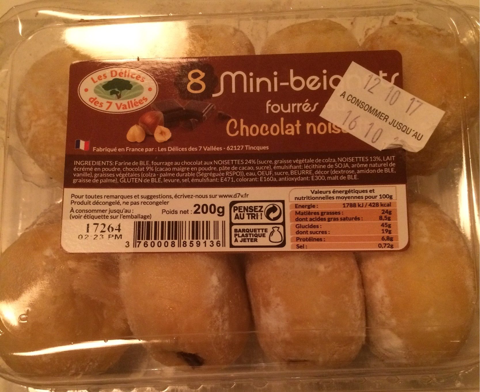 Mini beignets Chocolat noisettes - Product - fr