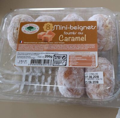 Mini beignets fourrés au caramel - Produit