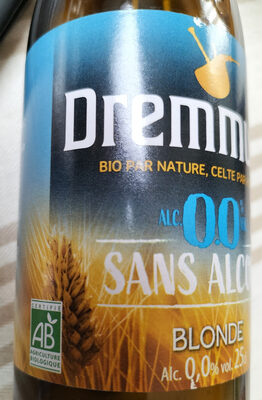 Bière Sans Alcool 0,0% vol. 25cl Dremmwel Blonde - Prodotto - fr