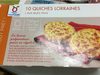 10 quiches lorraines aux oeufs frais - Product