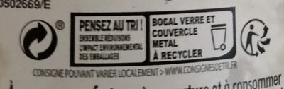 Haricots rouges à la sauge - Instruction de recyclage et/ou informations d'emballage