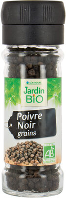Poivre Noir Grains Bio- 45G - Product - fr