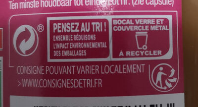 Purée de pomme France framboise bio - Instruction de recyclage et/ou informations d'emballage