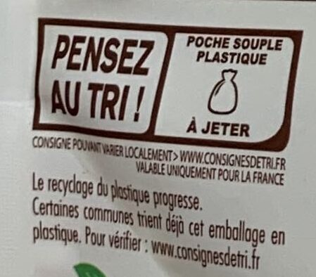 Pois cassés à la paysanne Bio - 300 g - Jardin Bio - Recycling instructions and/or packaging information - fr