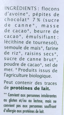 Léa Nature - Muesli au chocolat - Ingredienti - fr